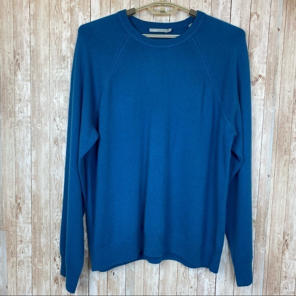 Vince. Long Sleeve Cashmere Wool‎ Blend Crewneck Sweater Size XXL Men